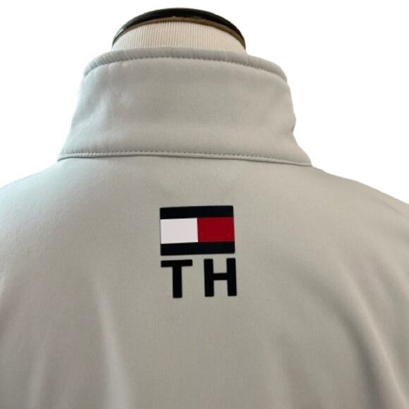 EUC Tommy Hilfiger Ice/Two Tone Flag Soft-shell Colorblock Jacket. Size L - Picture 8 of 11